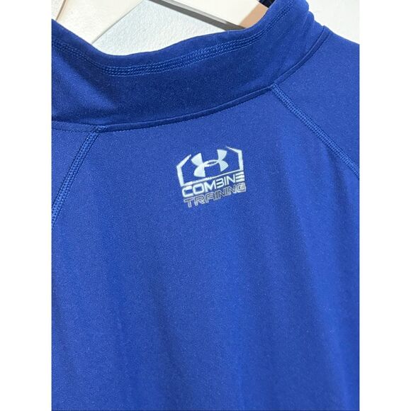 Under Armour Training Combine 1/4 zip in royal blue - 2X - Picture 5 of 8